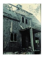  Skatbobranden 1960, det gick inte att rädda stugan, förutom matsalen som klarade sig.